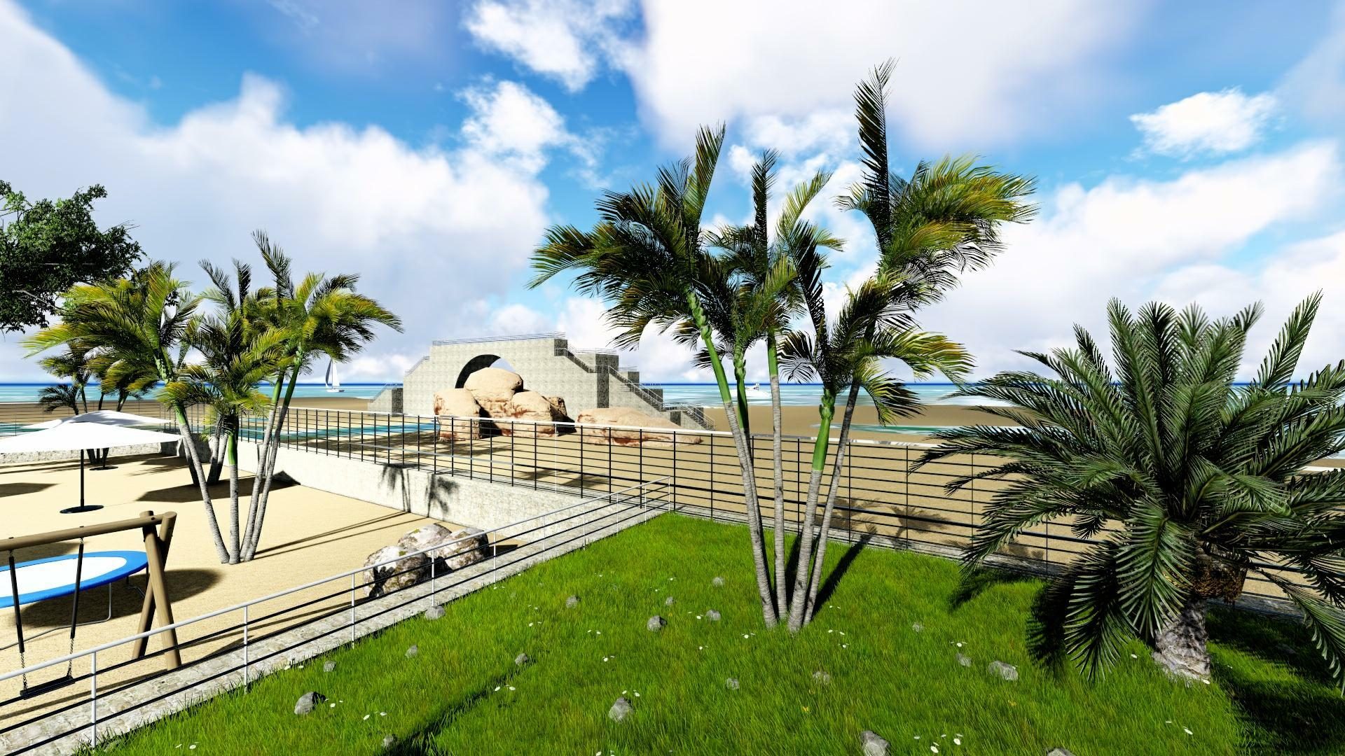 Casa de playa en Bocatocino — render 3